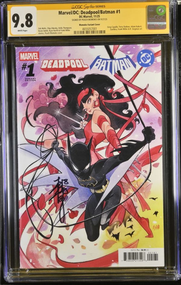 Image for Marvel/DC: Deadpool/Batman #1 | Momoko Variant Cover | CGC 9.8 | SIGNED BY PEACH MOMOKO ON 9/27/25