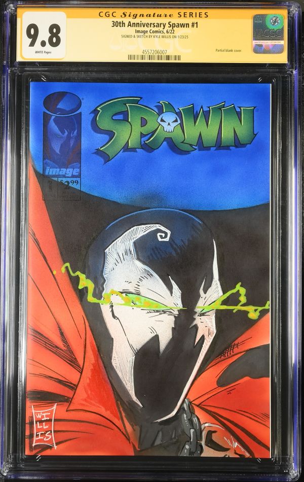 Image for 30th Anniversary Spawn #1 CGC 9.8 Signed & Sketched by Kyle Willis