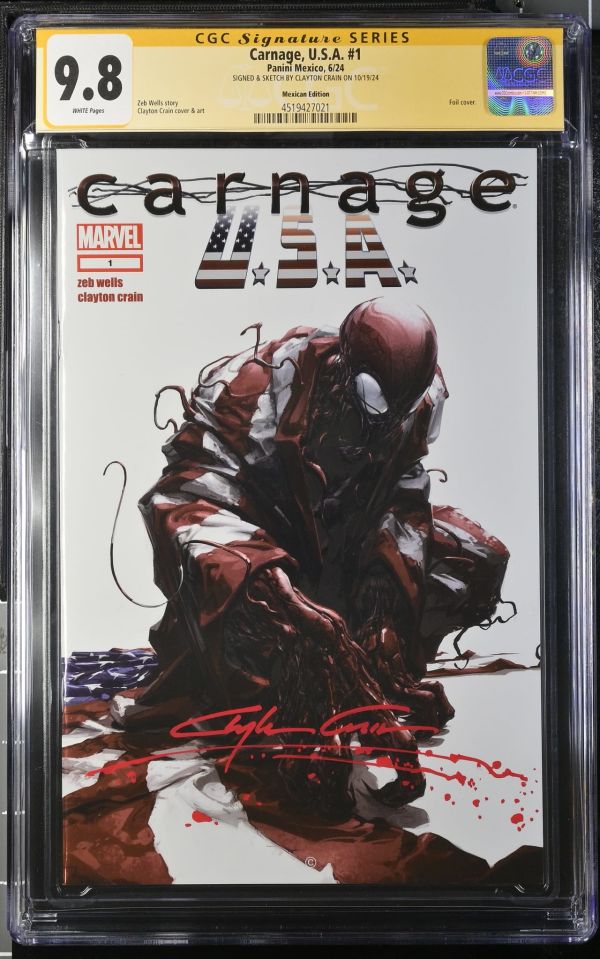 Image for Carnage, U.S.A. #1 | Mexican Edition | CGC 9.8 | Signature Series