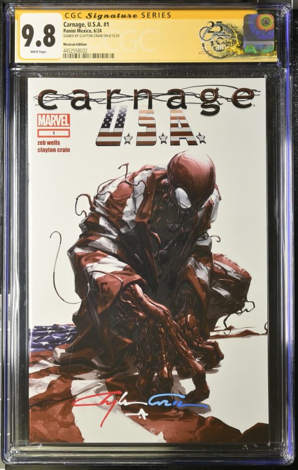 Image for Carnage, U.S.A. #1 | Mexican Edition | CGC 9.8 | Signature Series