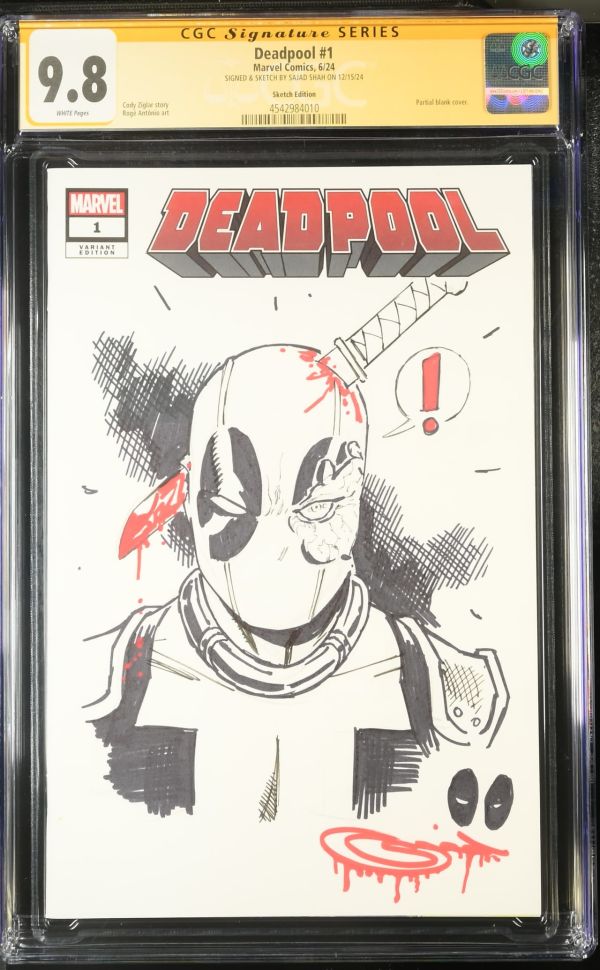 Image for Deadpool #1 | Sketch Edition | CGC 9.8 | Signature Series
