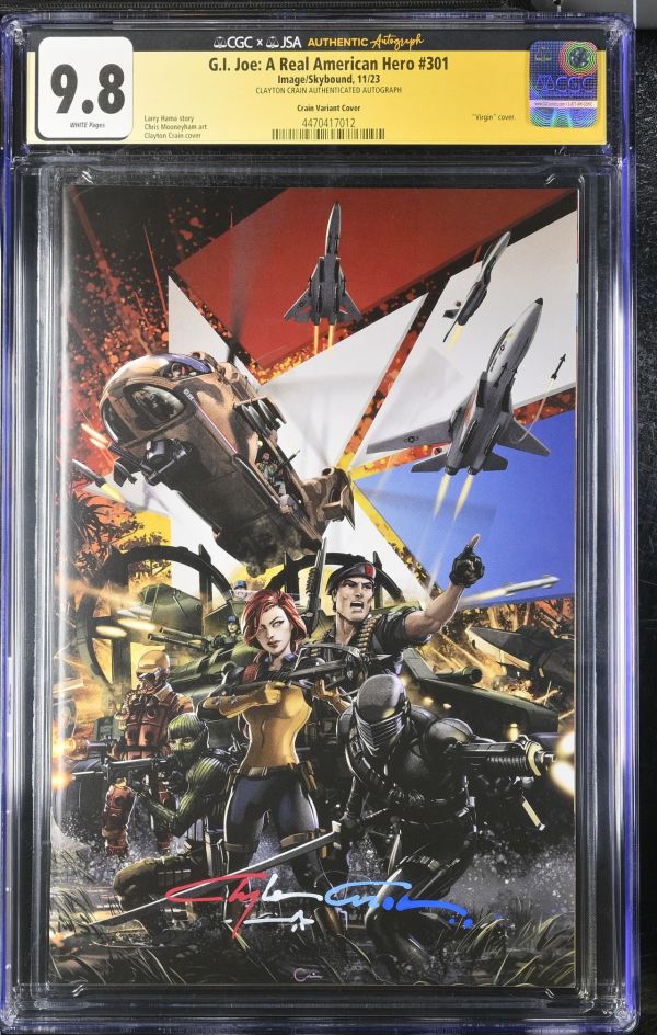 Image for G.I. Joe: A Real American Hero #301 | Crain Variant Cover | CGC 9.8 | CGCxJSA