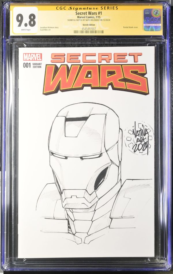 Image for Secret Wars #1 | Sketch Edition | CGC 9.8 | Signature Series