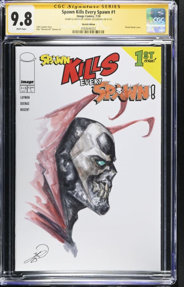 Image for Spawn Kills Every Spawn #1 | Sketch Edition | CGC 9.8 | Signature Series