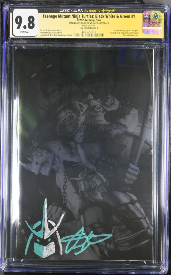 Image for Teenage Mutant Ninja Turtles: Black White & Green #1 | SMZ Comics Edition B | CGC 9.8 | CGCxJSA