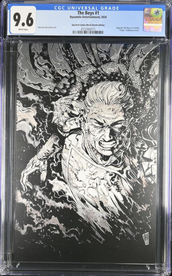 Image for The Boys #1 | Spectral Comics Metal Sketch Edition | CGC 9.6 | Universal