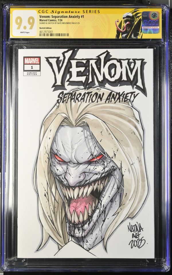 Image for Venom: Separation Anxiety #1 | Sketch Edition | CGC 9.9 | Signature Series