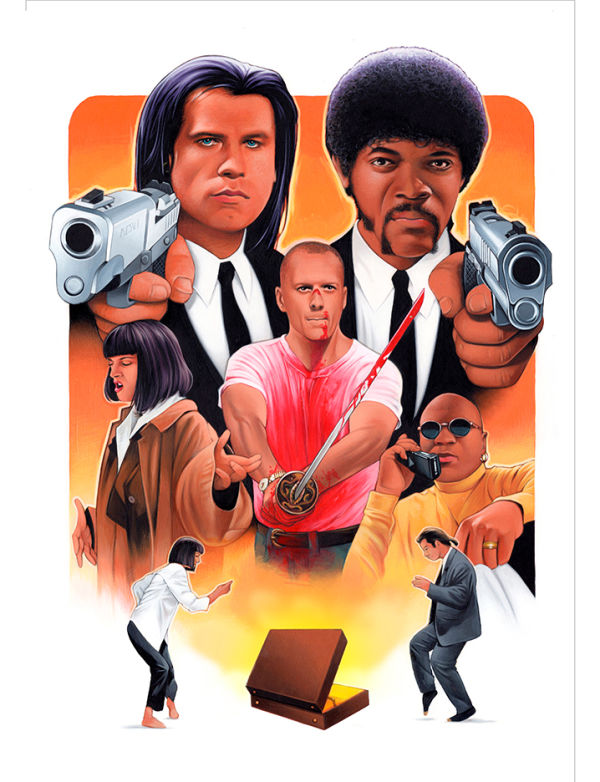 Image for "Pulp Fiction" original acrylic painting from Dave Nestler
