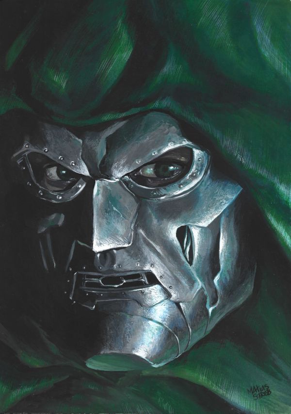 Image for Doctor Doom  Portrait  9"x 12"