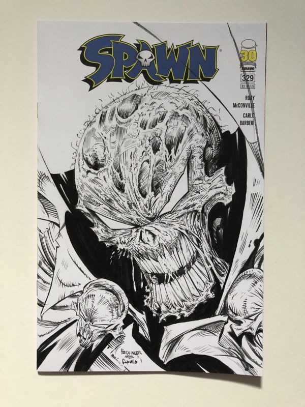 Image for Spawn Capullo Homage Original Ink Art