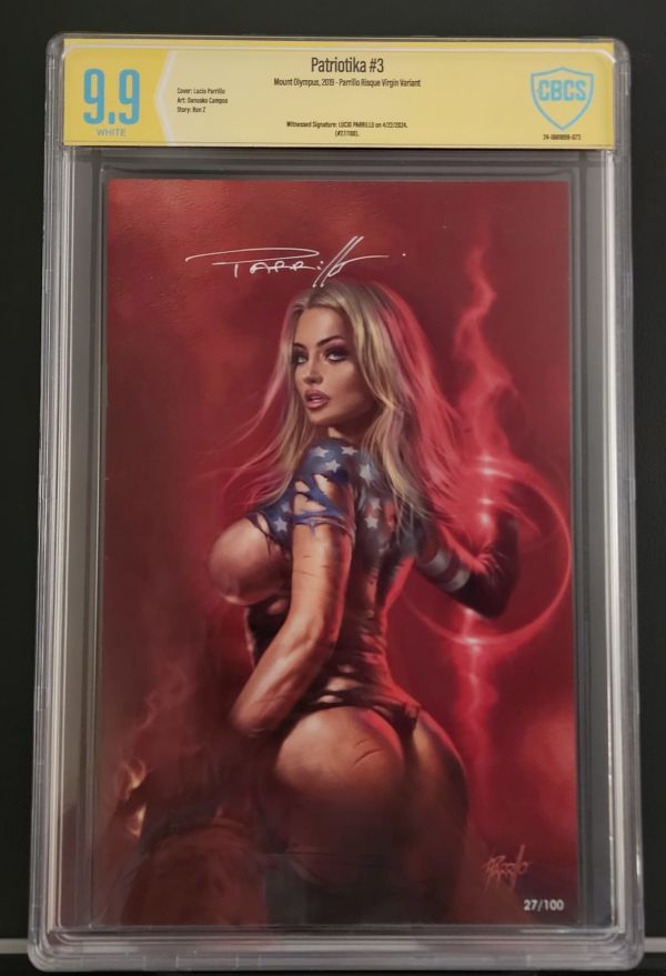 Image for Patriotika #3 Lucio Parrillo Virgin Variant Signed by Lucio Parrillo CBC 9.9!