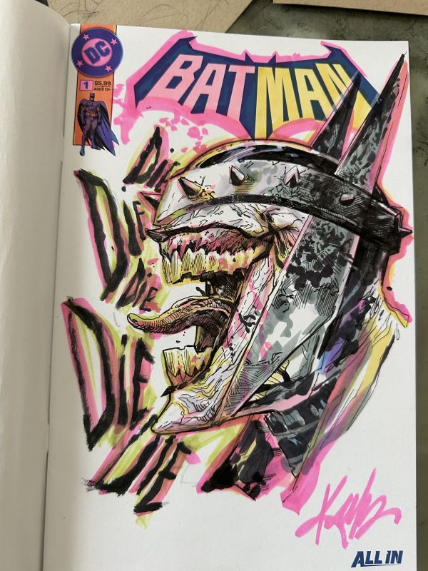 Image for Man Who Laughs Batman Sketch Cover by Ken Lashley