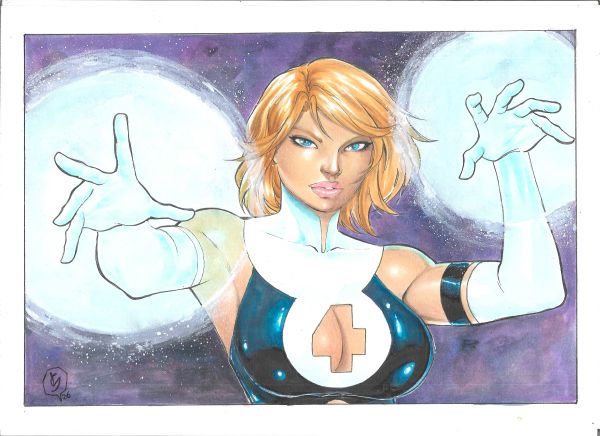 Image for Invisible Woman Illustration "9x12" A4