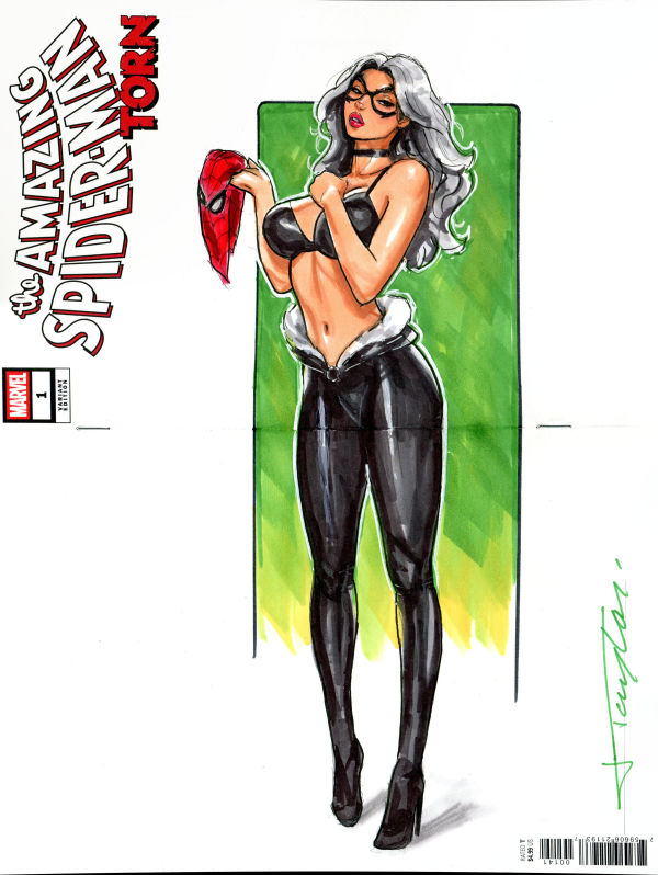 Image for Black Cat Foldout Sketch Cover by Jeff Taylor