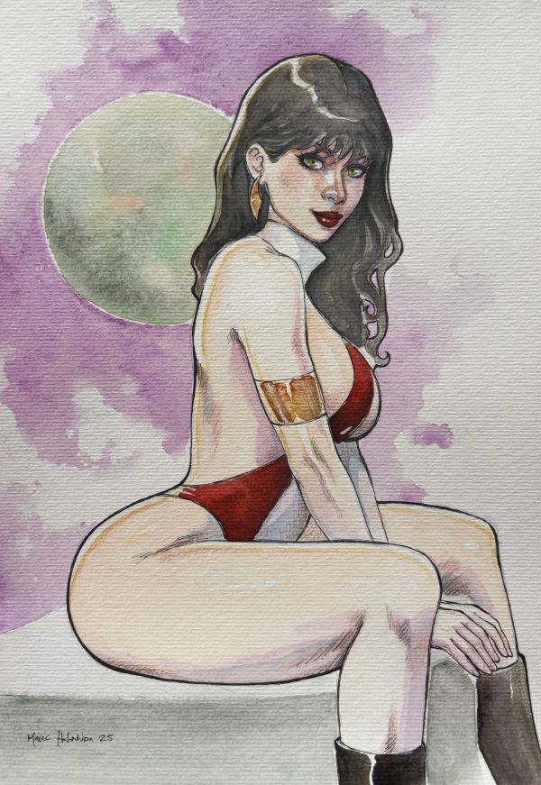 Image for Vampirella Watercolor Pin Up 9x12