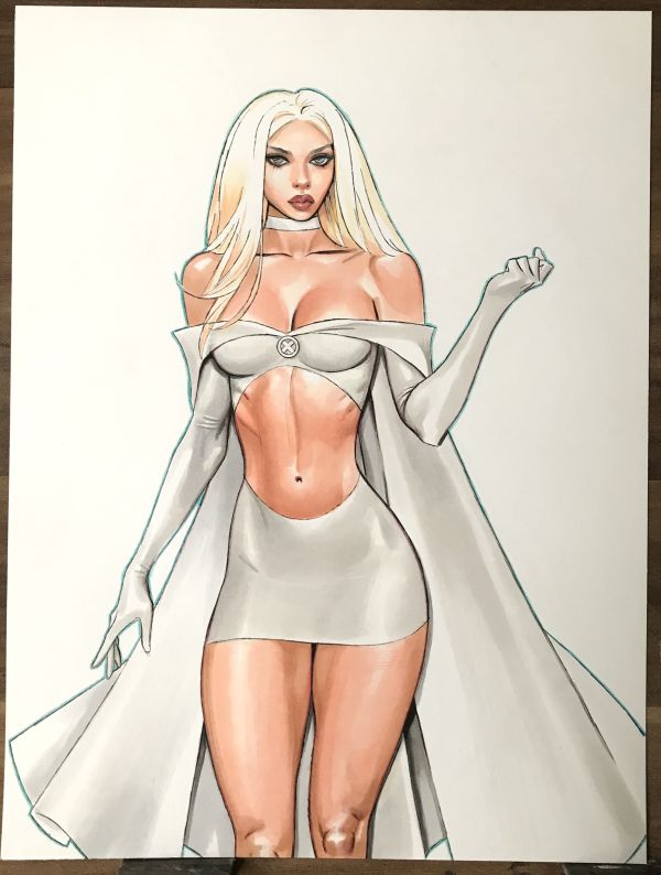 Image for Emma Frost 9x12 Illustration by Celal Koc