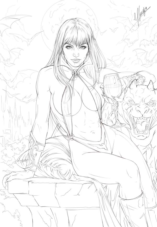 Image for Vampirella /Work in progress /lineart 