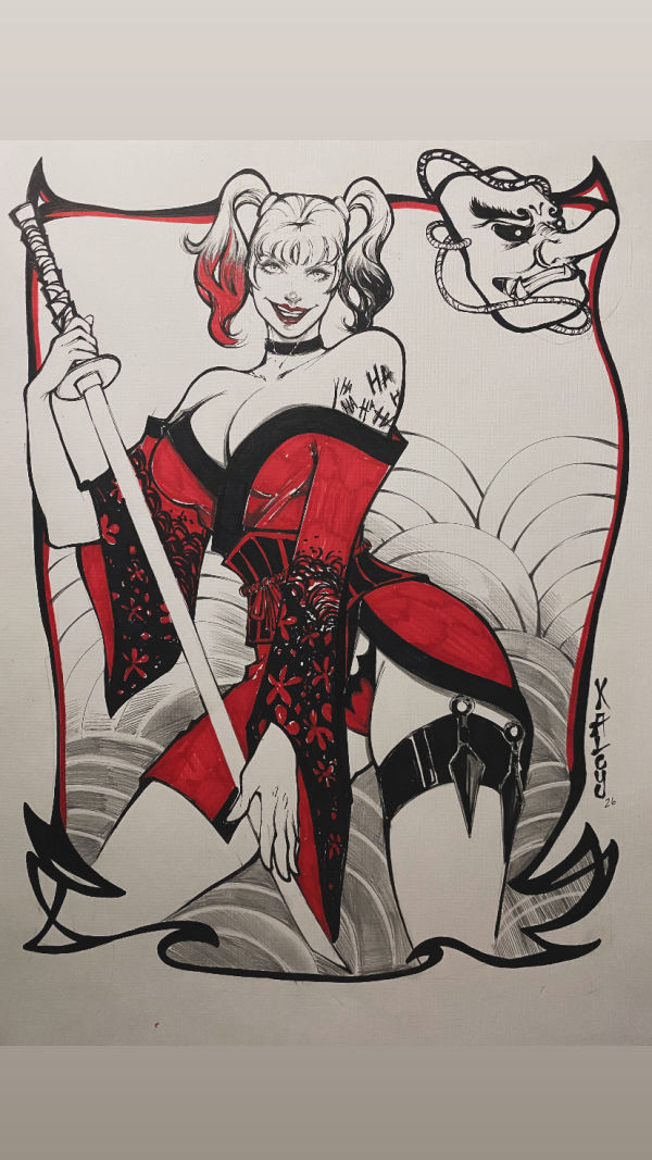 Image for Harley Quinn Samurai Illustration