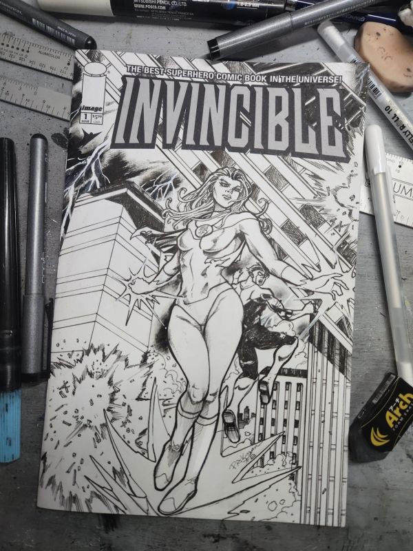 Image for Invincible #1 Atom Eve Cover Art