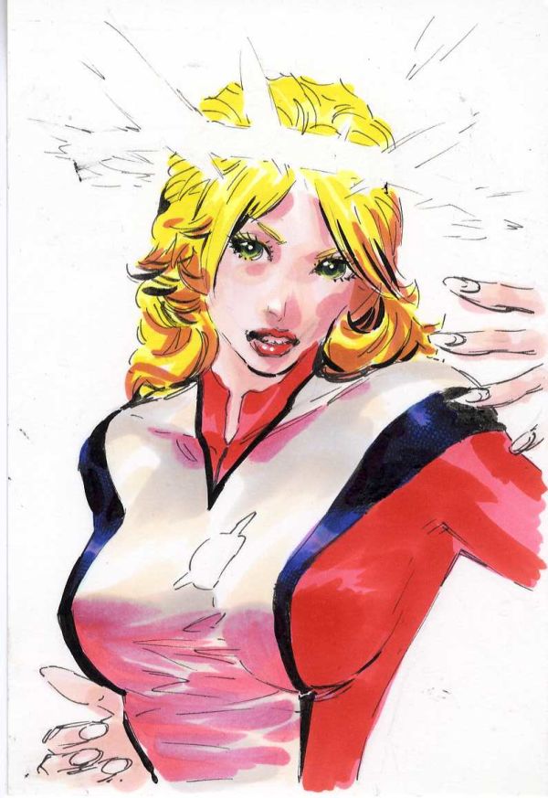 Image for Saturn Girl Large Card by Philip Tan