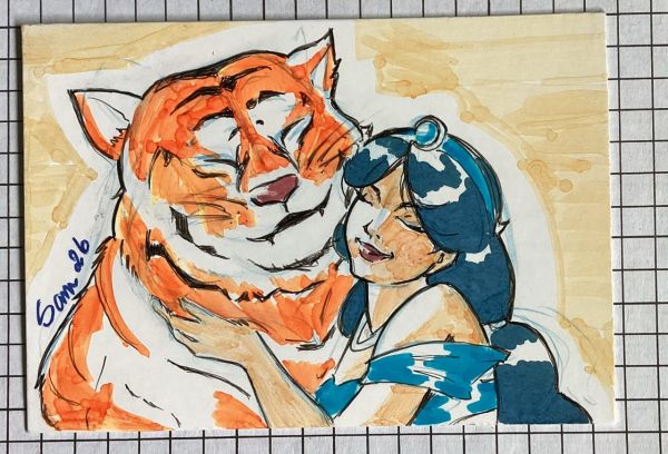 Image for Jasmine and Rajah - Personal Sketch Card