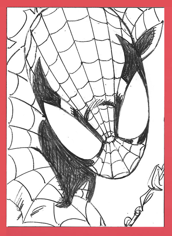 Image for Spider-Man Pencil Sketch Card
