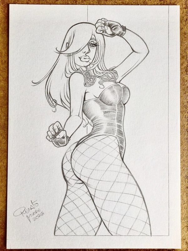 Image for Black Canary (JLA, JSA, Birds of Prey) on Canson Drawing Paper 8.3" x 11.7"