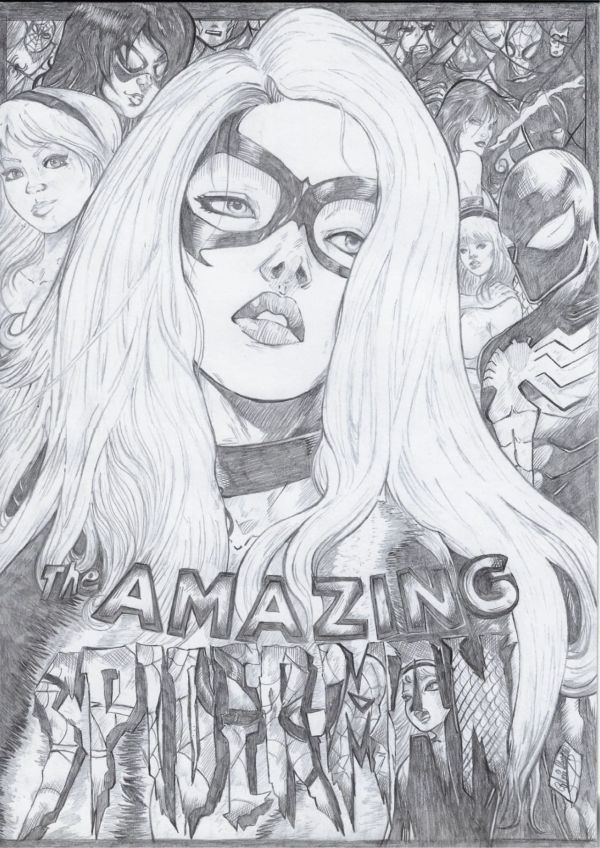 Image for Black Cat & Women of Spider-Man Original Art by Gabriel Augusto