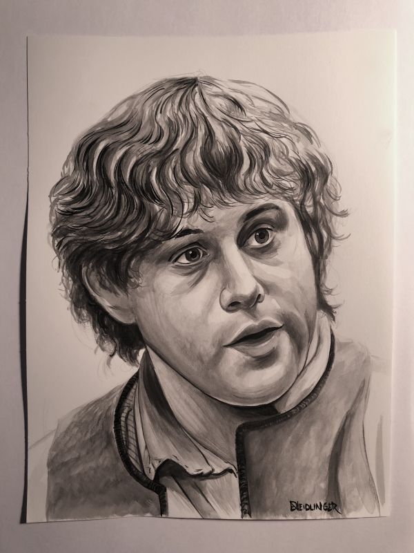 Image for Samwise Ink Wash Portrait