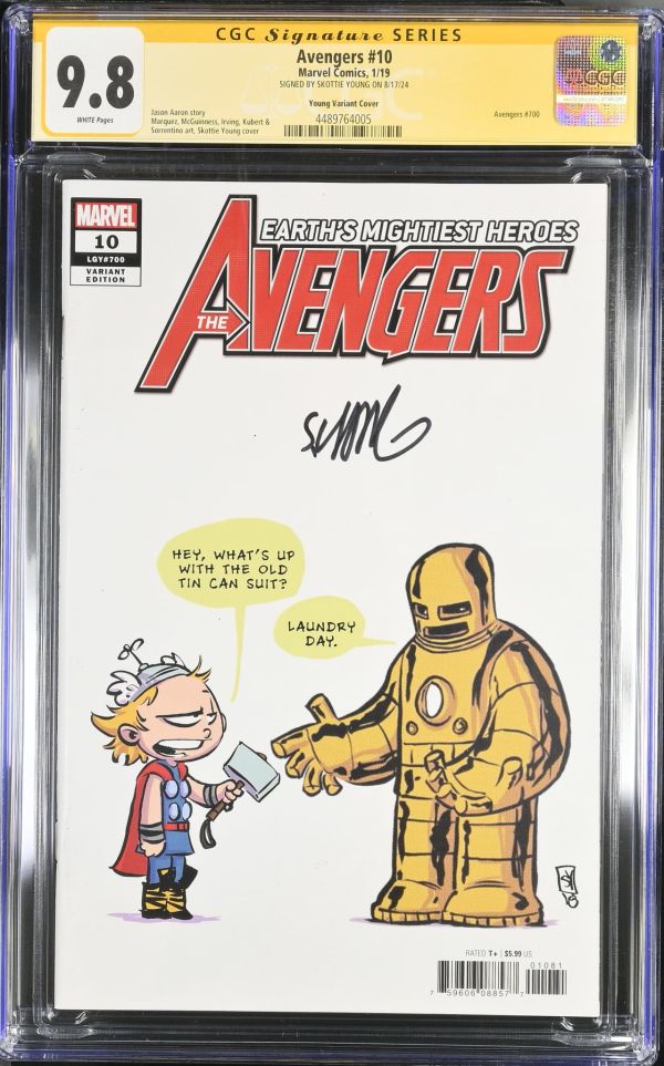 Image for Avengers #10 | Young Variant Cover | CGC 9.8 | Signature Series