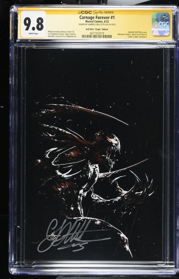 Image for Carnage Forever #1 | Dell'Otto "Virgin" Edition | CGC 9.8 | Signature Series