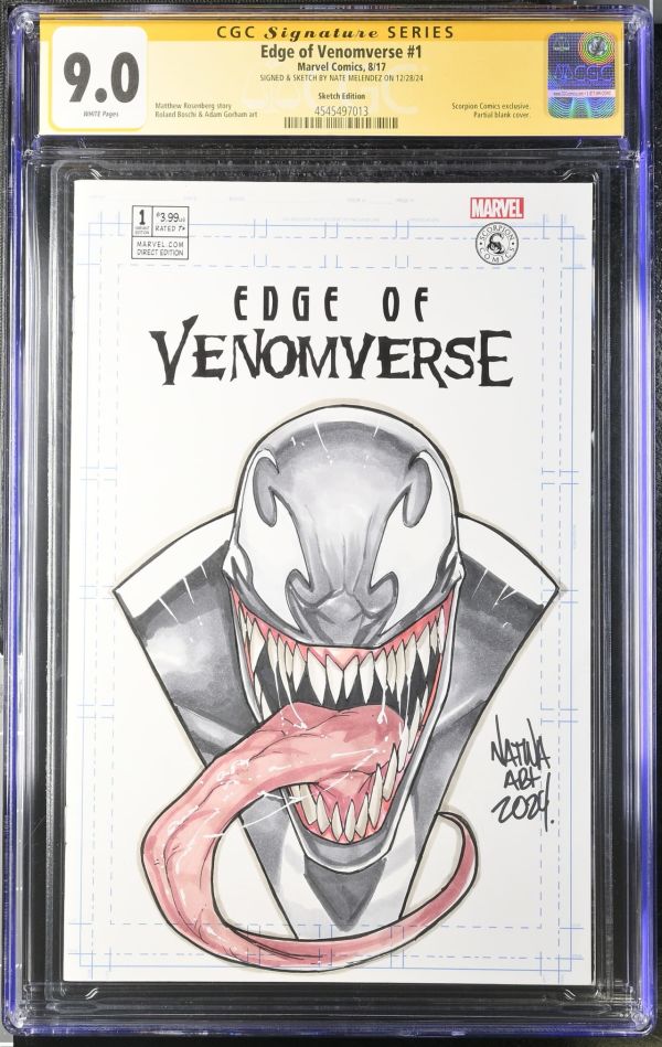 Image for Edge of Venomverse #1 | Sketch Edition | CGC 9.0 | Signature Series