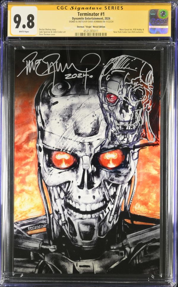 Image for Terminator #1 | Dorman "Virgin" Metal Edition | CGC 9.8 | Signature Series