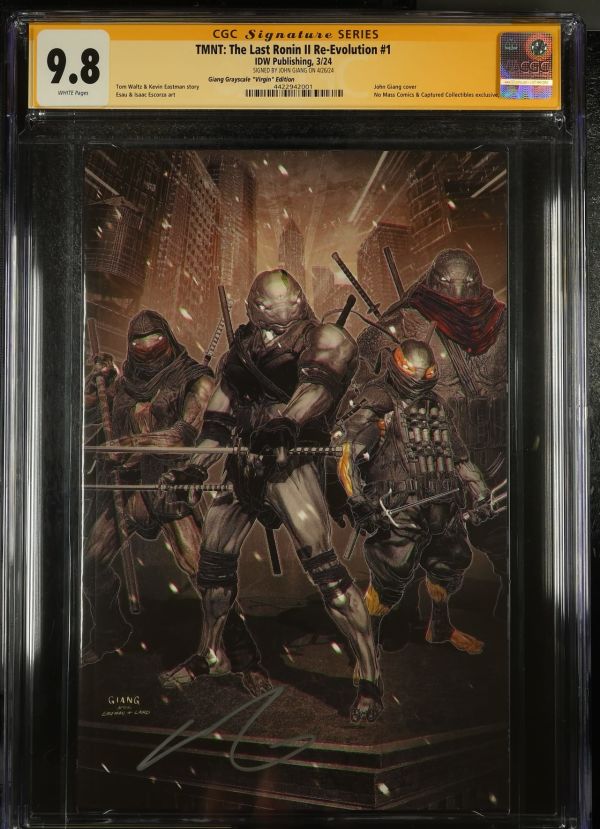 Image for TMNT: The Last Ronin II Re-Evolution #1 | Giang Grayscale "Virgin" Edition | CGC 9.8 | Signature Series