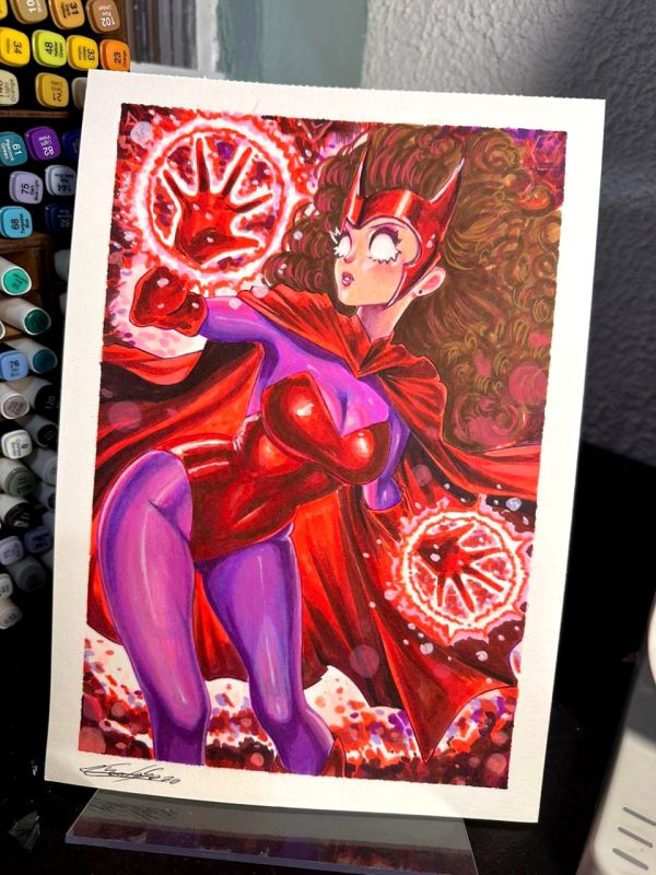 Image for 9"12 Scarlet Witch by Lu Cardoso