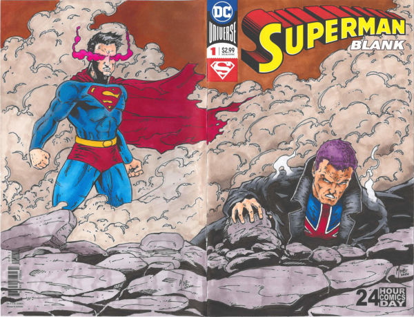 Image for Manchester Black vs Superman sketch cover by Mike Mez Phillips