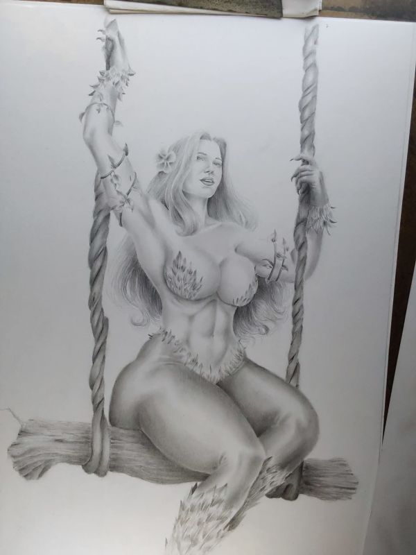 Image for Eve DC Comics Pencil Illustration
