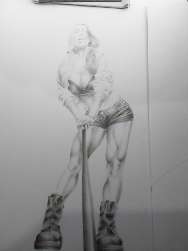 Image for Harley Quinn Pencil Illustration