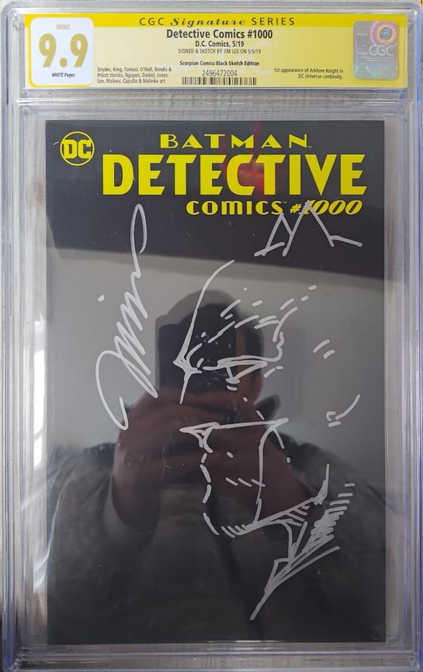 Image for Detective Comics #1000 CGC 9.9 Signed & Sketched by Jim Lee