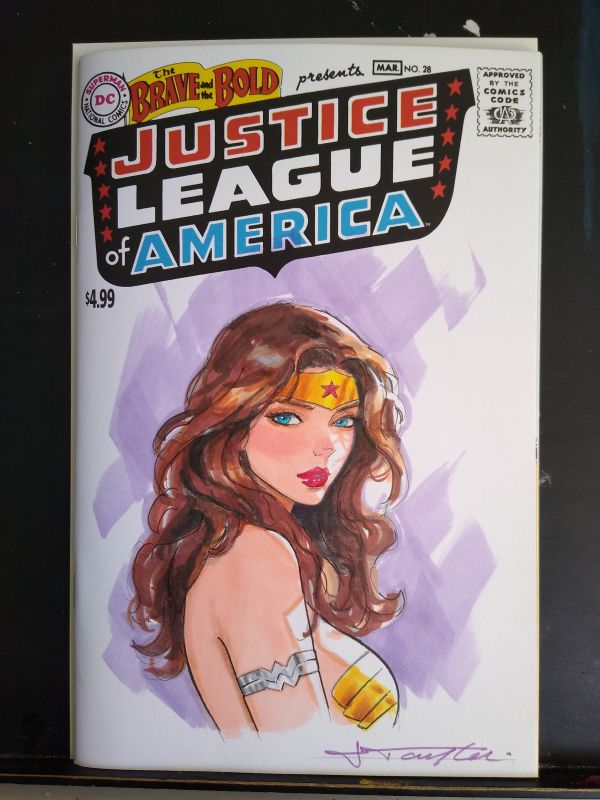 Image for Wonder Woman Sketch Cover on Justice League of America Blank