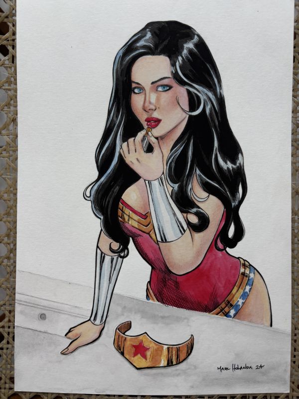 Image for Wonder Woman Illustration 9x12