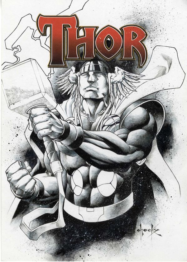 Image for Thor 8x12 Illustration by Chucky Penero