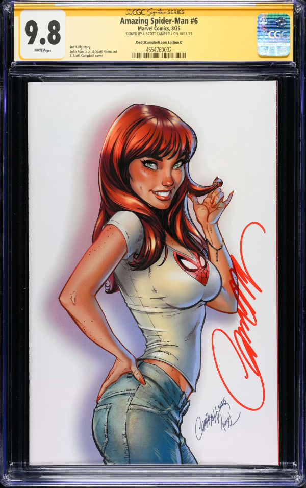 Image for Amazing Spider-Man #6 CGC 9.8 Signed by J. Scott Campbell I