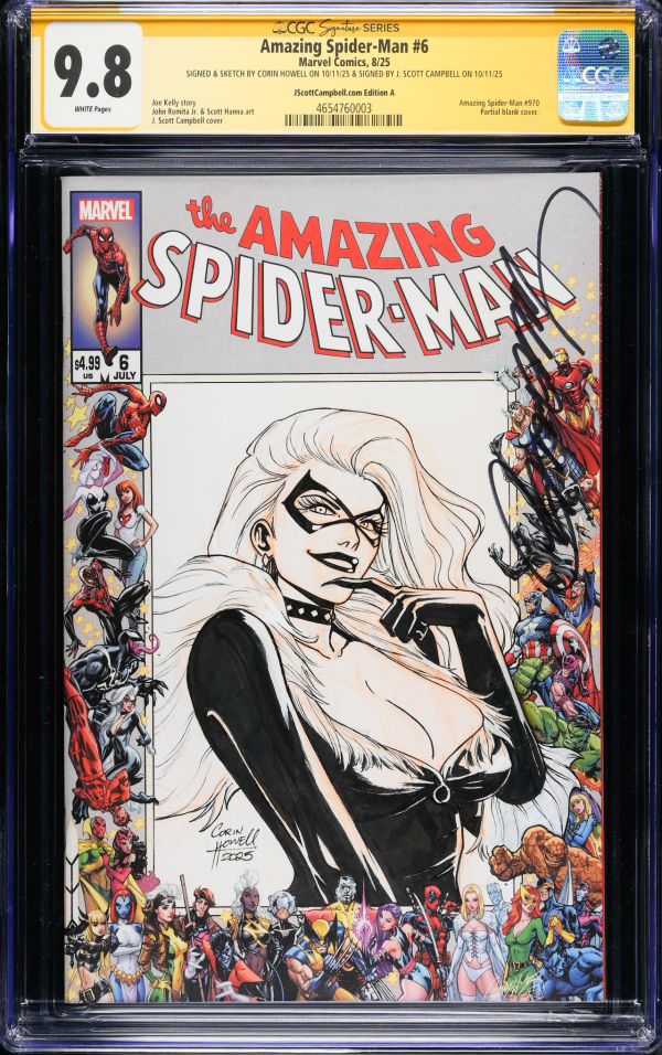Image for Amazing Spider-Man #6 CGC 9.8 Signed by J. Scott Campbell