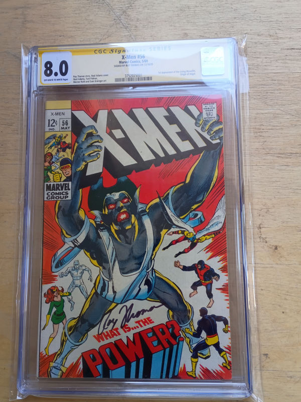 Image for X-Men #56 CGC 8.0 Signed by Roy Thomas