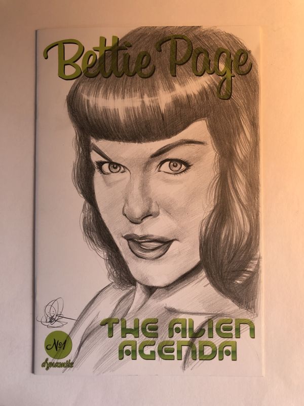 Image for Bettie Page The Alien Agenda Sketch Cover