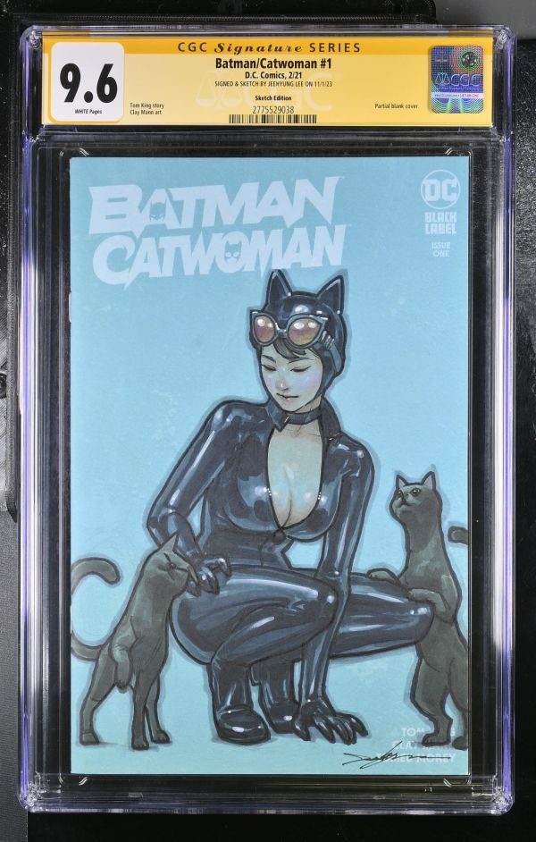 Image for Batman/Catwoman #1 CGC 9.6 Signed & Sketched by Jeehyung Lee