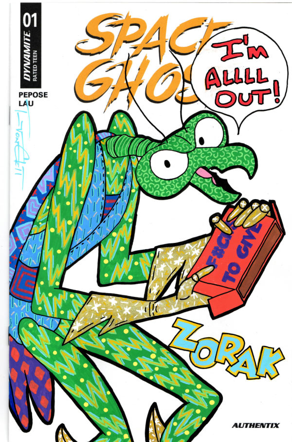 Image for Space Ghost #1 Sketch Cover Signed by Tim Von Cloedt