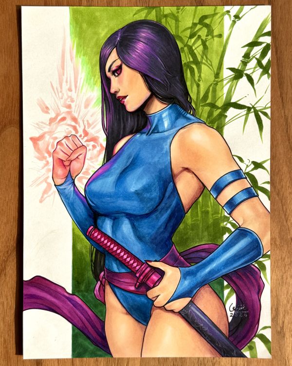 Image for Psylocke A4 illustration 
