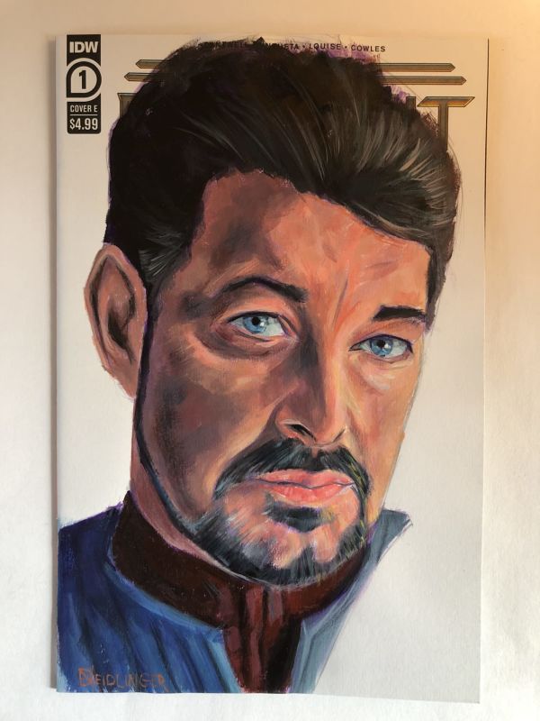 Image for Commander Riker Acrylic Sketch Cover